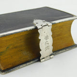 Victorian Sterling Silver Mounted 'Church Services' Bible Book Antique 1843 London