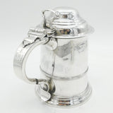 George II Sterling Silver Large Lidded Tankard Antique 1752 London