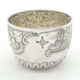Victorian Sterling Silver Floral Pattern Sugar Bowl Antique 1896 Birmingham