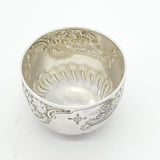 Victorian Sterling Silver Floral Pattern Sugar Bowl Antique 1896 Birmingham