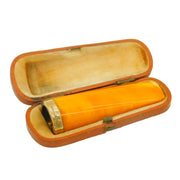 Art Deco Boxed 9ct Gold & Block Amber Large Cigar Holder Antique Birmingham