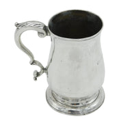 George III Sterling Silver Baluster Tankard Antique 1775 London, John King
