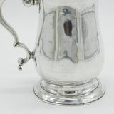 George III Sterling Silver Baluster Tankard Antique 1775 London, John King