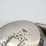 Victorian Sterling Silver Aesthetic Mourning Locket 1879 Antique Birmingham