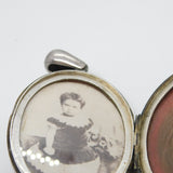 Victorian Sterling Silver Aesthetic Mourning Locket 1879 Antique Birmingham