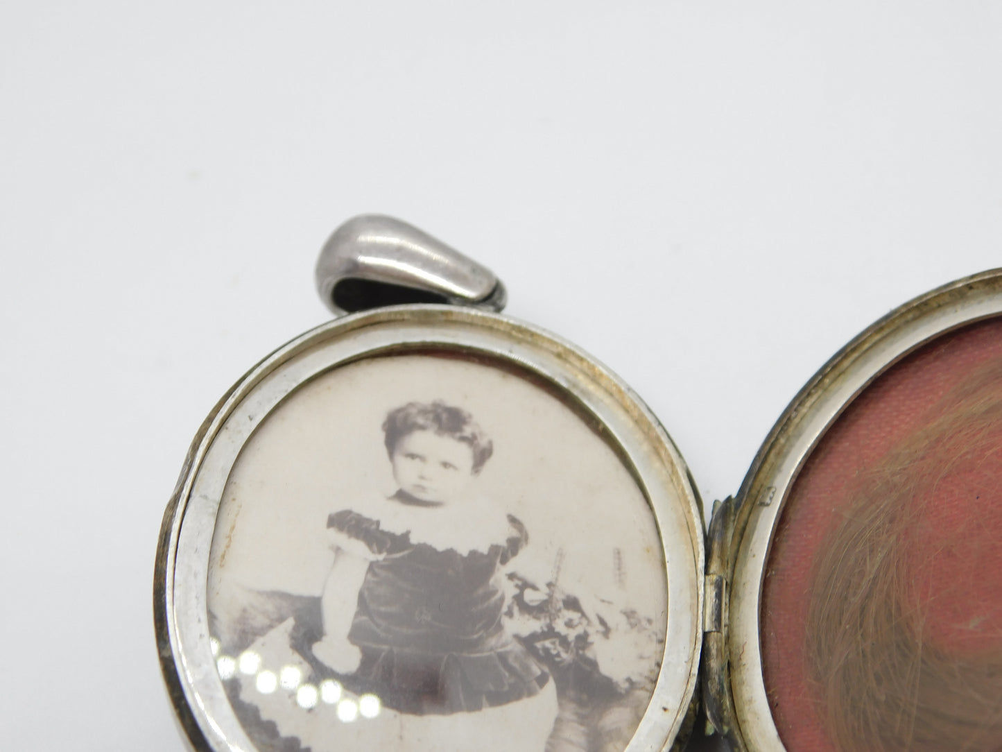 Victorian Sterling Silver Aesthetic Mourning Locket 1879 Antique Birmingham