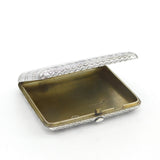 19th Century Russian .875 Silver Niello Enamel Cigarette Case Antique 1893 Moscow