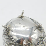 Hanau Sterling Silver Art Nouveau Pattern Sugar Bowl Antique c1860 German