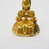 Georgian 9ct Gold Cased Carved Agate Pliny Doves Intaglio Fob Seal Antique