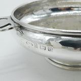 A.E Jones Sterling Silver Planished Quaich Cup Antique 1928 Birmingham