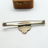 WWII-era Sterling Silver & Enamel Suffolk Regiment Sweetheart Brooch Antique