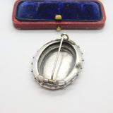 Victorian 9ct Gold on Sterling Silver Floral Aesthetic Brooch Antique c1880