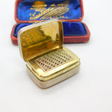 Georgian Sterling Silver Gilded Vinaigrette Scent Box c1800 Antique George III
