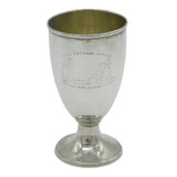 George III Sterling Silver Pedestal Beaker Social Interest Antique 1794 London