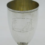 George III Sterling Silver Pedestal Beaker Social Interest Antique 1794 London