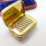Georgian Sterling Silver Gilded Vinaigrette Scent Box c1800 Antique George III