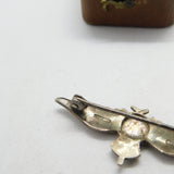 WWII-era Sterling Silver RAF Wings Sweetheart Brooch Antique c1940