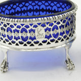 George III Sterling Silver Pair of Pierced Salt Cellars Antique 1774 London