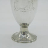 George III Sterling Silver Pedestal Beaker Social Interest Antique 1794 London