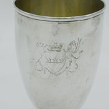 George III Sterling Silver Pedestal Beaker Social Interest Antique 1794 London