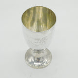 George III Sterling Silver Pedestal Beaker Social Interest Antique 1794 London