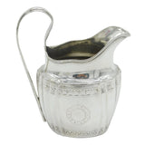 Irish George III Sterling Silver Bright Cut Cream Jug Antique 1799 Dublin
