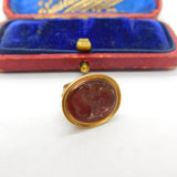 Grand Tour 15ct Gold & Carnelian Intaglio Seal Fob of Epictetus Georgian c1830