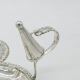 Georgian Style Sterling Silver Chamberstick Vintage 1974 Birmingham