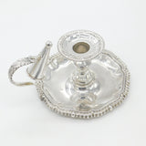 Georgian Style Sterling Silver Chamberstick Vintage 1974 Birmingham