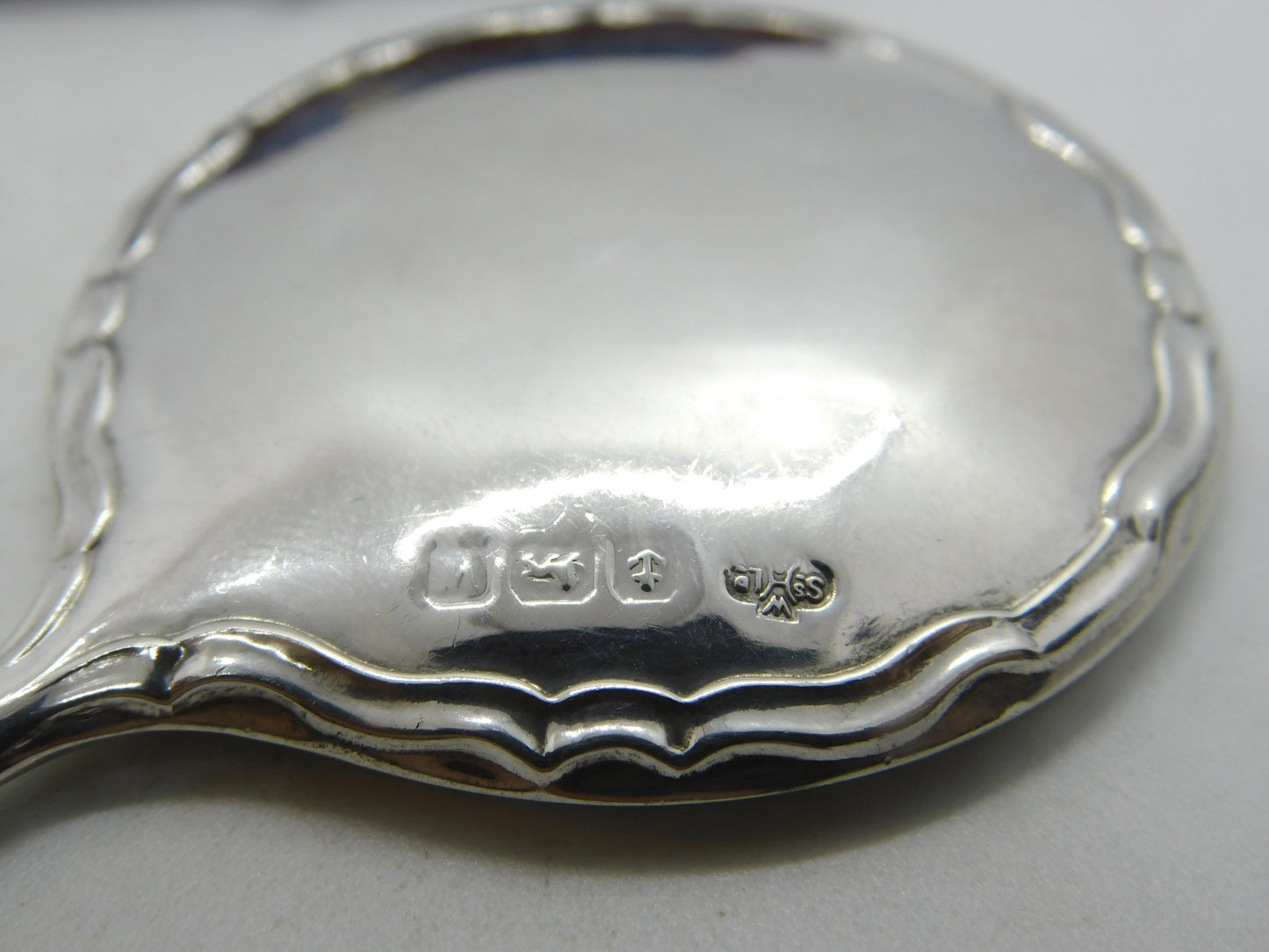 Sterling Silver Chatelaine Mirror Fob or Pendant 1921 Birmingham Antique