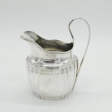Irish George III Sterling Silver Bright Cut Cream Jug Antique 1799 Dublin