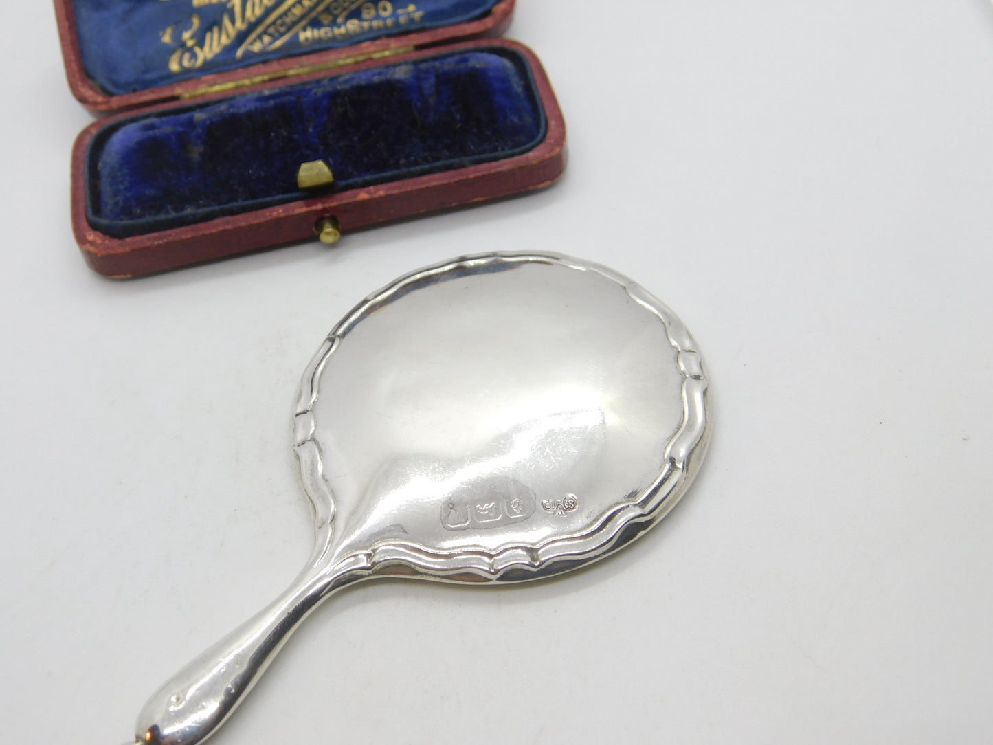 Sterling Silver Chatelaine Mirror Fob or Pendant 1921 Birmingham Antique