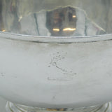 Irish George III Sterling Silver Heraldic Crest Fruit Bowl Antique c1770s Dublin
