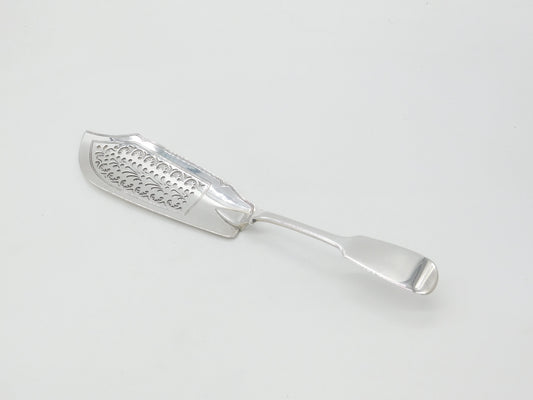 Georgian Sterling Silver Fiddle Pattern Fish Slice Antique 1833 London