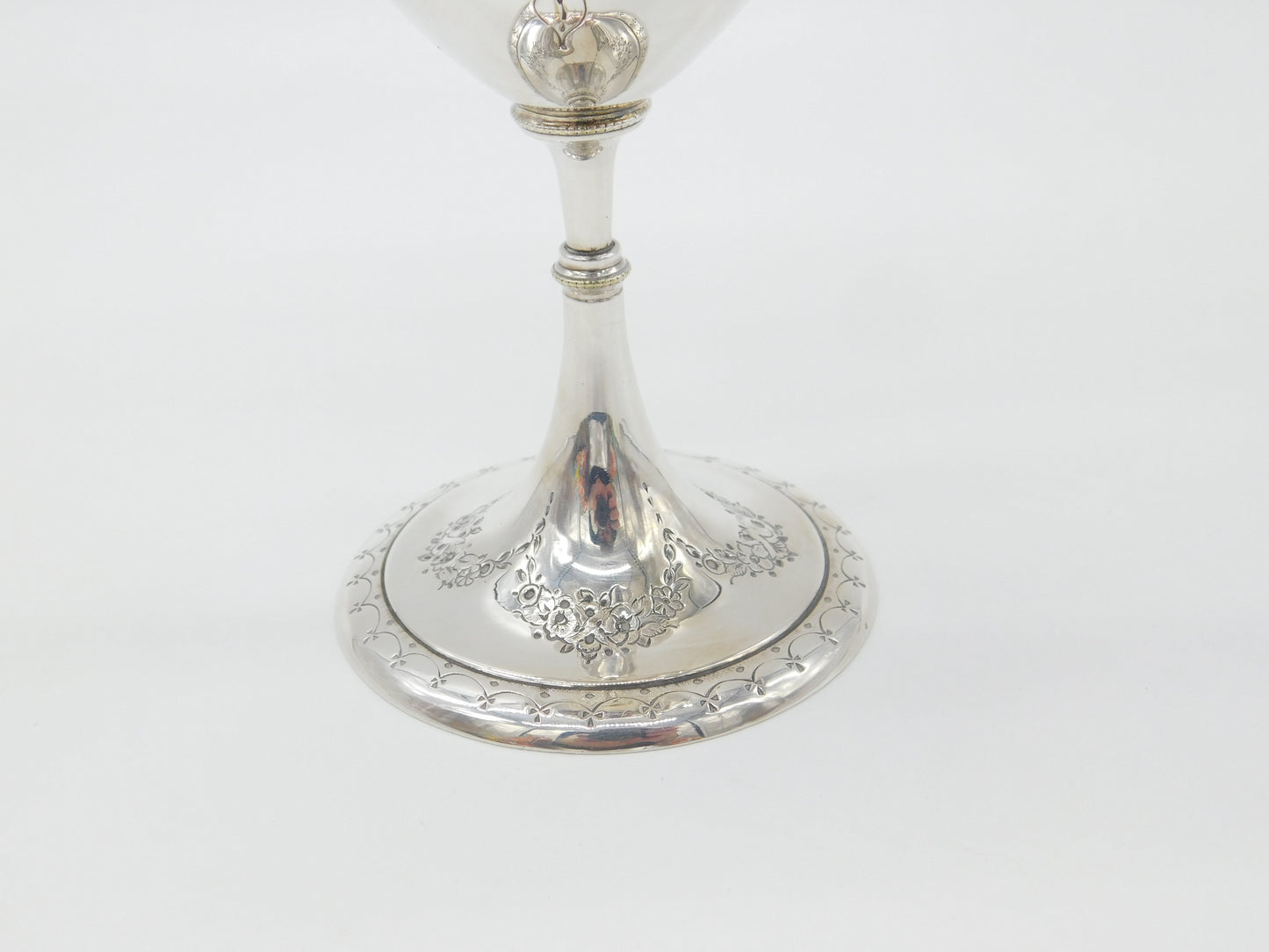 Victorian Silver Plated Two-Handled Floral Trophy Cup Antique c1900 Un-Engraved