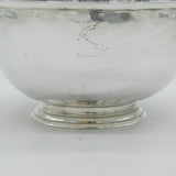 Irish George III Sterling Silver Heraldic Crest Fruit Bowl Antique c1770s Dublin