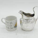 Irish George III Sterling Silver Bright Cut Cream Jug Antique 1799 Dublin