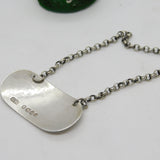 George IV Sterling Silver Bright Cut Port Decanter Label Antique 1823 London