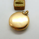 Omega 15-Jewel Gold Plated Open Face Pocket Watch Dennison Case c1935