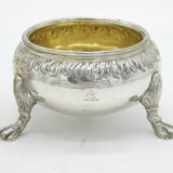 Scottish William IV Pair of Sterling Silver Salt Cellars Antique Edinburgh