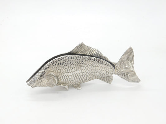 Silver Plated Letter Rack or Menu Holder in Fish Form Antique c1920 Art Deco
