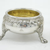 Scottish William IV Pair of Sterling Silver Salt Cellars Antique Edinburgh