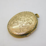 Victorian 9ct Gold Back & Front Enamel Swallow Sweetheart Locket Antique c1880