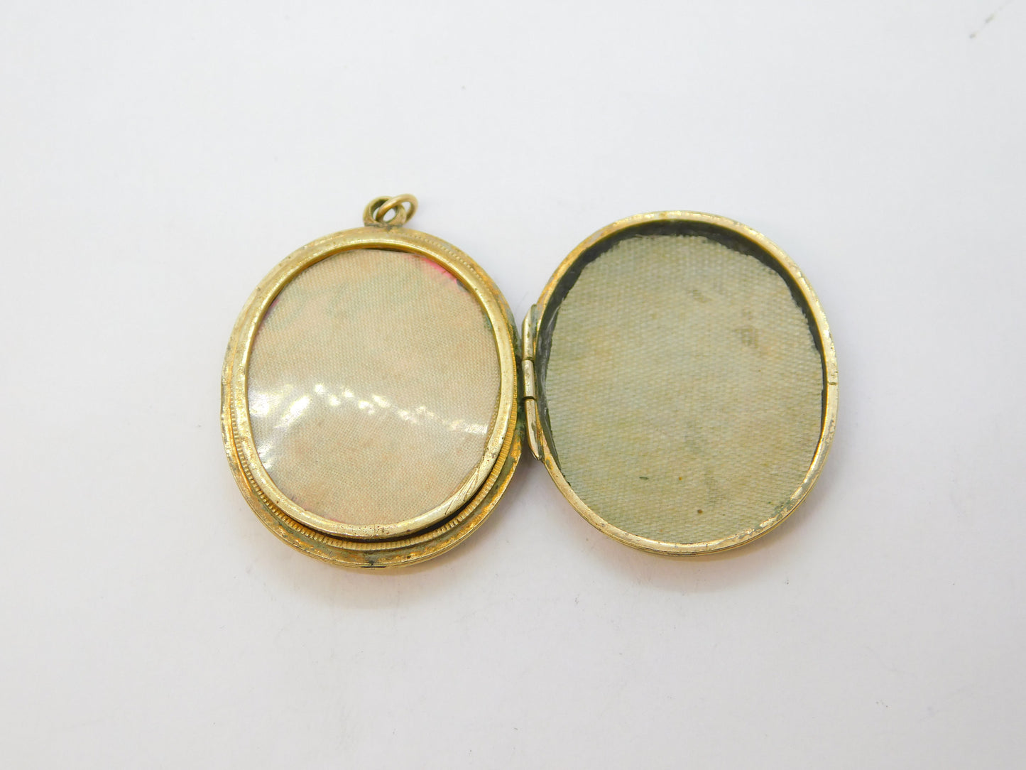 Victorian 9ct Gold Back & Front Enamel Swallow Sweetheart Locket Antique c1880