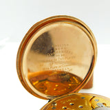 Omega 15-Jewel Gold Plated Open Face Pocket Watch Dennison Case c1935