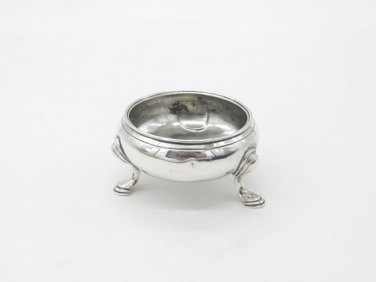 George II Sterling Silver Single Salt Cellar 1747 London David Hennell I