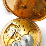 Omega 15-Jewel Gold Plated Open Face Pocket Watch Dennison Case c1935