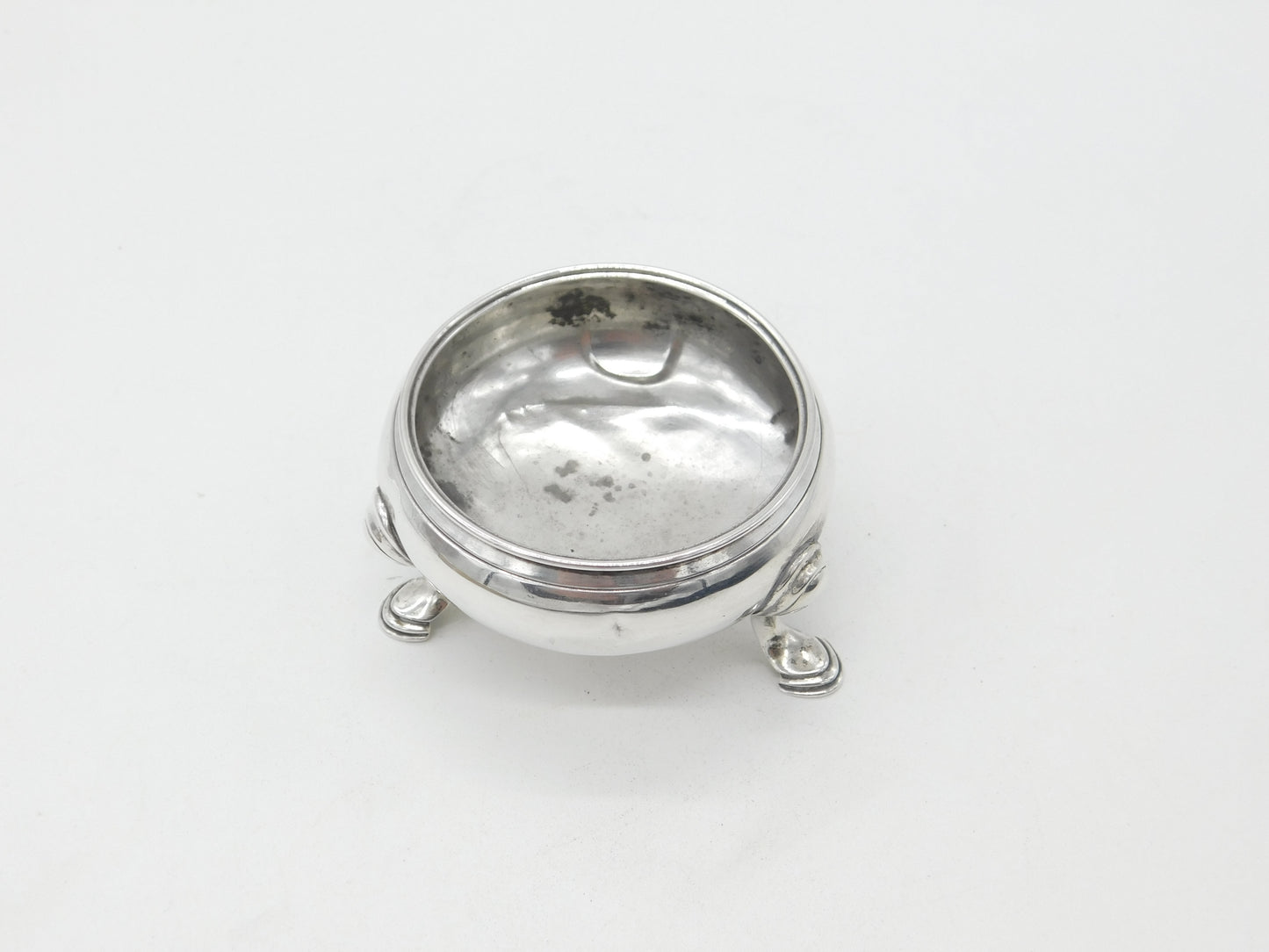 George II Sterling Silver Single Salt Cellar 1747 London David Hennell I