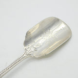 Victorian Sterling Silver & Mother of Pearl Stilton Cheese Spoon Antique 1871 London