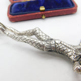 Georgian Revival Sterling Silver Novelty Circus Harlequin Sugar Scissors 1971